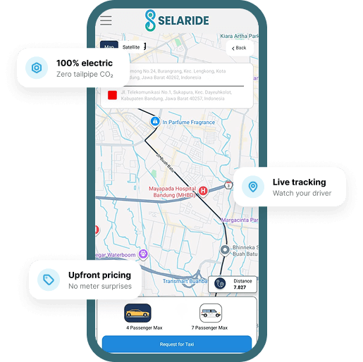 Selaride App Mockup